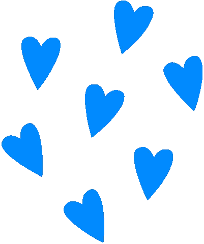 Red Hearts On White Background Sticker