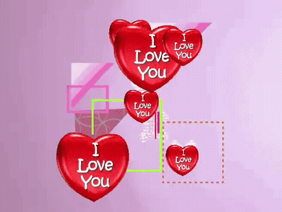 Red Hearts Saying I Love You GIF