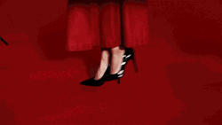 Red High Heels Carpet Walk GIF