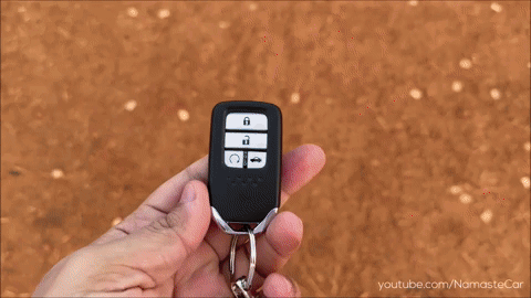 Red Honda Car With License Plate UP 16 C 0666 TC 28 GIF