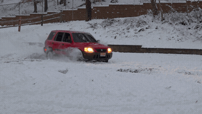Red Honda With New York License Plate GIF