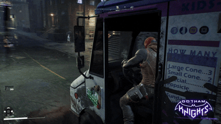 Red Hood Car Chase Combat Video Game GIF