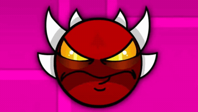 Red Horned Ball Cartoon GIF