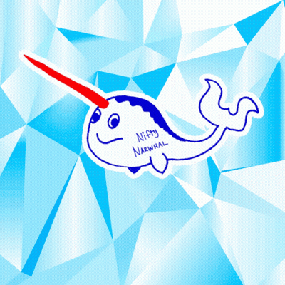 Red-Horned Narwhal Saying Niffy Narwhal GIF