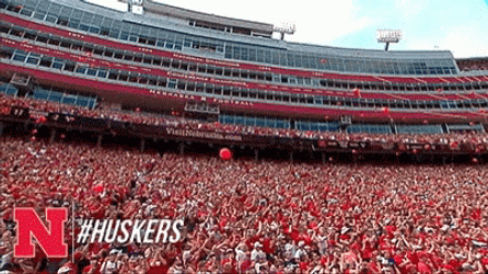 Red Huskers Big Crowd GIF