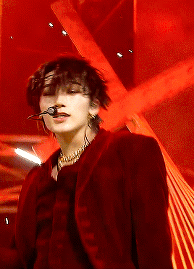 Red Jacket Gold Necklace Man Singing Into Microphone GIF