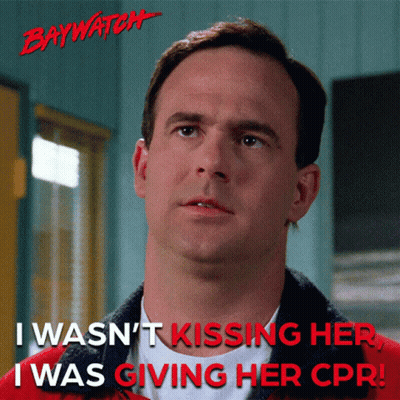 Red Jacket Man Says I Wasn't Kissing Her, Giving CPR GIF