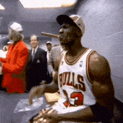 Red Jersey Basketball Player 23 Jumping With Basketball GIF