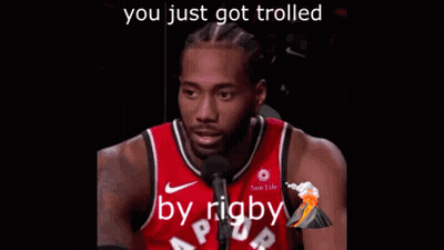 Red Jersey Basketball Player Smiling Into Microphone GIF