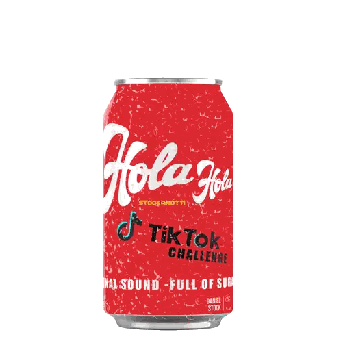 Red Kola Can TikTok Challenge Sticker