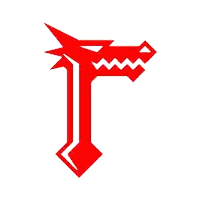 Red Letter F Looks Like Dragon Sticker