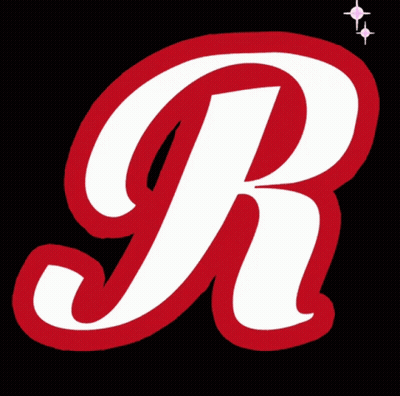 Red Letter R With White Outline GIF