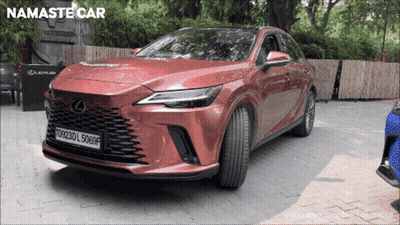 Red Lexus Car With License Plate T0823ols068f GIF