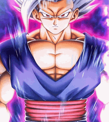 Red Lightning Beast Gohan Transformation GIF
