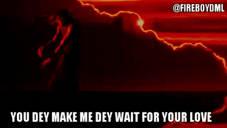 Red Lightning Man Make Me Wait For Love GIF