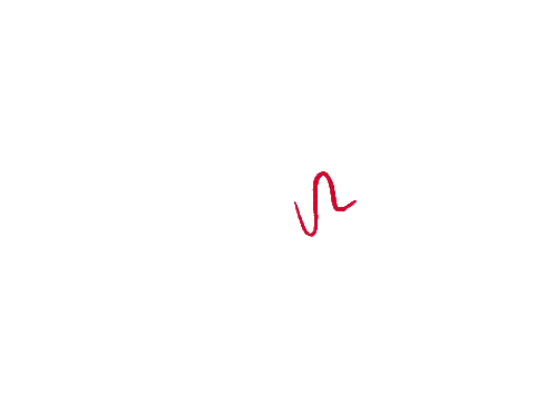 Red Line Drawing Sticker