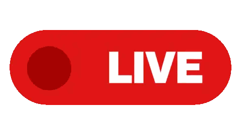 Red Live Button Sticker