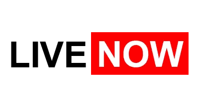 Red Live Now Box Sticker