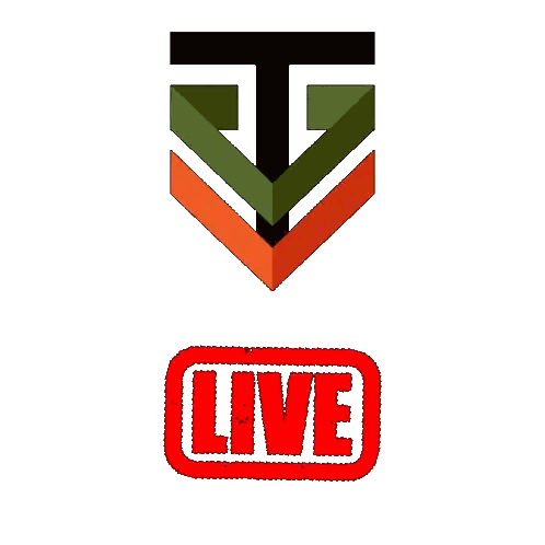 Red Live Stamp Below Logo Sticker