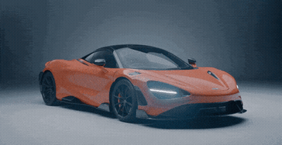 Red McLaren Sports Car GIF