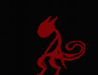 Red Monster Silhouette GIF