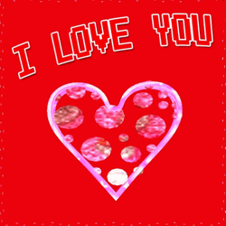 Red Moving Heart I Love You GIF
