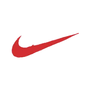 Red Nike Logo With Red Paint Splash Sticker