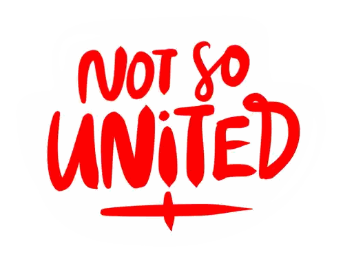 Red Not So United Sign Sticker