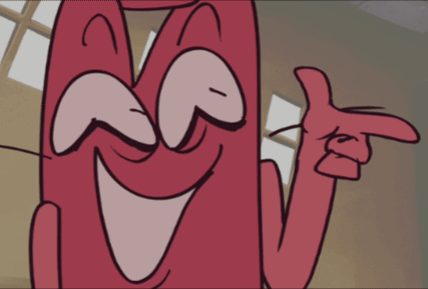 Red Object Pointing GIF