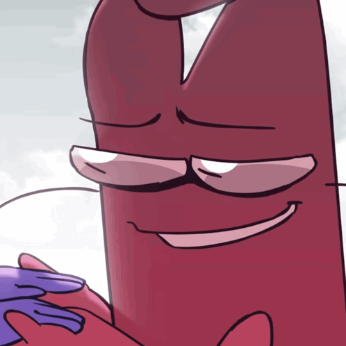 Red Object Wearing Sunglasses Smiling GIF