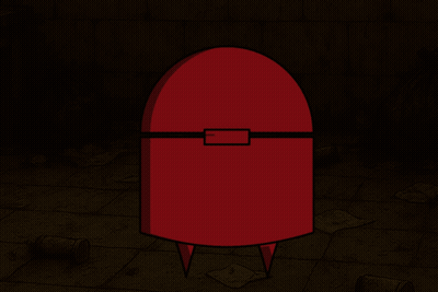 Red Object With V Letter GIF