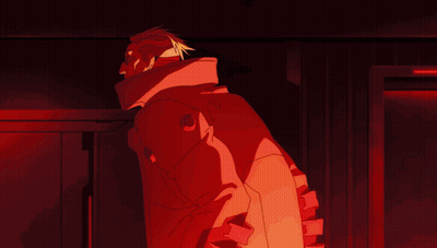 Red Object With Yellow Crown GIF