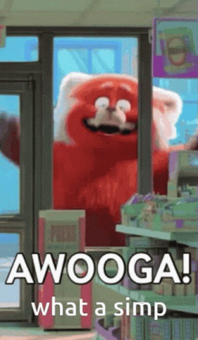 Red Panda Awooga What A Simp GIF