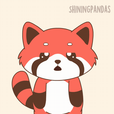 Red Panda Cartoon Phew GIF