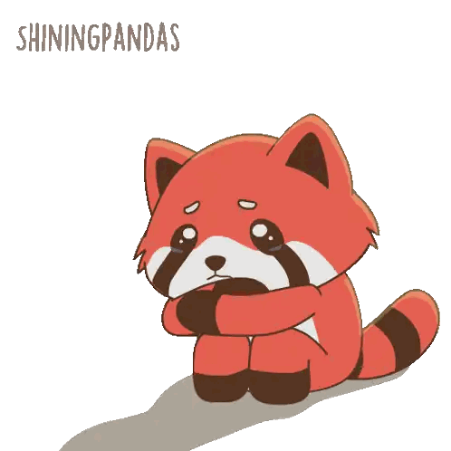 Red Panda Crying Shiningpandas Sticker