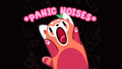 Red Panda Panic Noises GIF