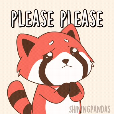 Red Panda Saying Please Please GIF