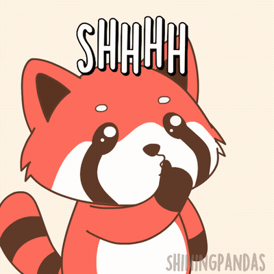 Red Panda Shhhh GIF
