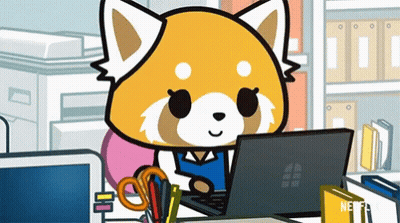 Red Panda Using Laptop GIF