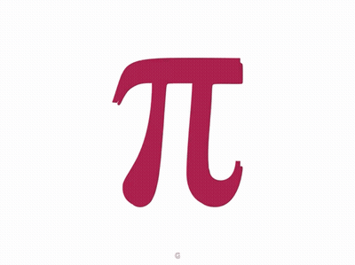 Red Pi Symbol GIF