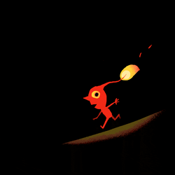 Red Pikmin Running  GIF