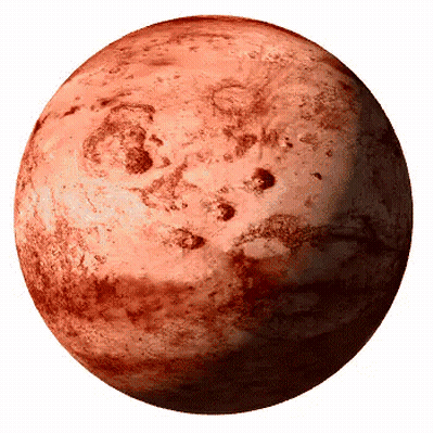 Red Planet With Spots GIF