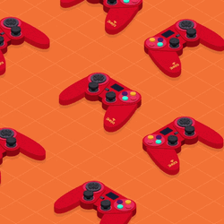 Red PlayStation Joystick Controller Innovation GIF