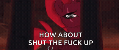 Red Pony How About Shut The Fuck Up GIF