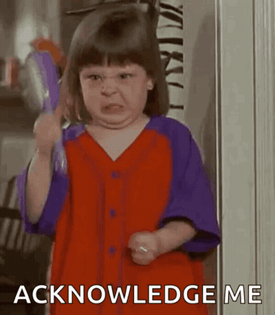 Red Purple Shirt Girl With Brush Funny Face GIF
