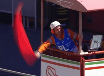 Red Racing Flag Waving Flag GIF