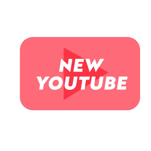 Red Rectangle With New YouTube Sticker
