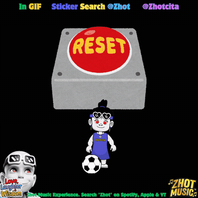 Red Reset Button On Gray Square GIF