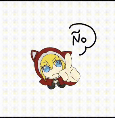 Red Riding Hood Thumbs Down Saying No GIF