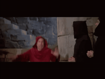 Red Robe Man Next To Black Robe Man GIF